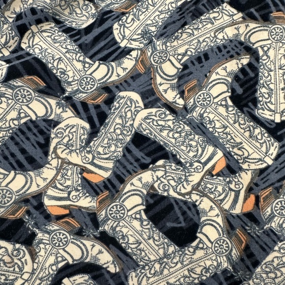 LulaRoe Leggings Cowboy Boot Print One Size - Picture 2 of 8